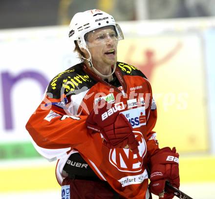 Eishockey Testspiel. KAC gegen HC Lugano. Jamie Lundmark (KAC). Klagenfurt, 30.8.2012
Foto: Kuess 

---
pressefotos, pressefotografie, kuess, qs, qspictures, sport, bild, bilder, bilddatenbank