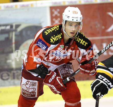 Eishockey Testspiel. KAC gegen HC Lugano. Raphael Herburger (KAC). Klagenfurt, 30.8.2012
Foto: Kuess 

---
pressefotos, pressefotografie, kuess, qs, qspictures, sport, bild, bilder, bilddatenbank