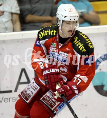 Eishockey Testspiel. KAC gegen HC Lugano. Thomas Hundertpfund (KAC). Klagenfurt, 30.8.2012
Foto: Kuess 

---
pressefotos, pressefotografie, kuess, qs, qspictures, sport, bild, bilder, bilddatenbank