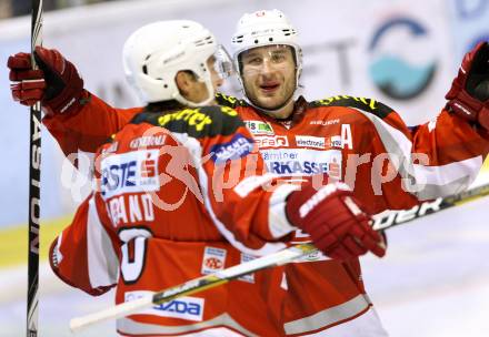 EBEL. Testspiel. EC KAC gegen Augsburg Panthers.  Tyler Spurgeon,  (KAC), Patrick Harand (Augsburg). Klagenfurt, am 1.9.2012.
Foto: Kuess 


---
pressefotos, pressefotografie, kuess, qs, qspictures, sport, bild, bilder, bilddatenbank