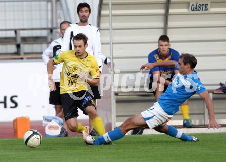 Fussball. Regionalliga. VSV gegen Allerheiligen. Marco Reich, (VSV), Manuel Suppan (Allerheiligen). Villach, 7.9.2012.
Foto: Kuess
---
pressefotos, pressefotografie, kuess, qs, qspictures, sport, bild, bilder, bilddatenbank