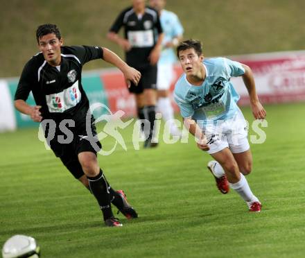 Fussball. Kaerntner Liga. St. Veit/Glan gegen WAC Amateure. Rupprecht Patrick (St. Veit), Darmann Angelo (WAC). St. Veit, 7.9.2012.
Foto: Kuess
---
pressefotos, pressefotografie, kuess, qs, qspictures, sport, bild, bilder, bilddatenbank