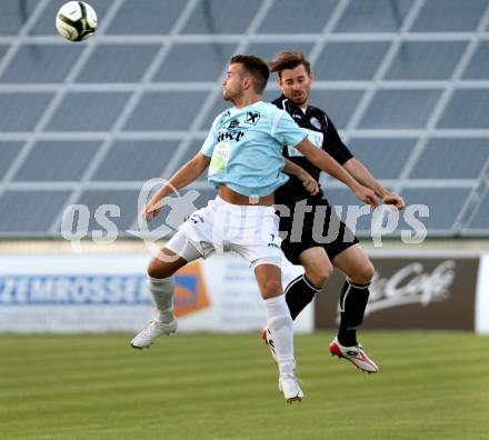 Fussball. Kaerntner Liga. St. Veit/Glan gegen WAC Amateure. Riesser Manuel (St. Veit), Cemernjak Christoph (WAC). St. Veit, 7.9.2012.
Foto: Kuess
---
pressefotos, pressefotografie, kuess, qs, qspictures, sport, bild, bilder, bilddatenbank