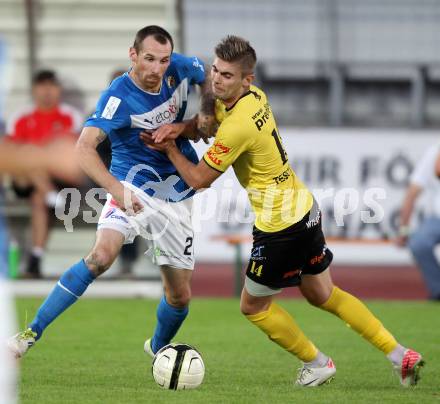 Fussball. Regionalliga. VSV gegen Allerheiligen. Rok Pavlicic, (VSV), Armend Spreco  (Allerheiligen). Villach, 7.9.2012.
Foto: Kuess
---
pressefotos, pressefotografie, kuess, qs, qspictures, sport, bild, bilder, bilddatenbank