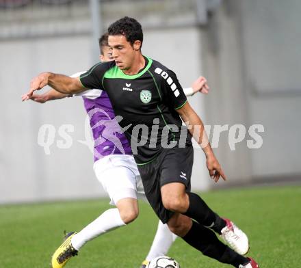 Fussball Regionalliga. SK Austria Klagenfurt gegen Pasching. Diaz Casanova Montenegro Ignacio (Pasching). Klagenfurt, 15.9.2012. 
Foto: Kuess

---
pressefotos, pressefotografie, kuess, qs, qspictures, sport, bild, bilder, bilddatenbank