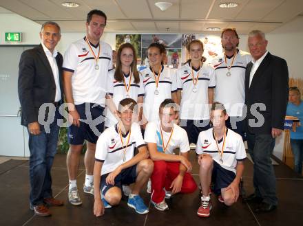 Drei Regionen Jugendspiele. Mannschaft. Tennis. Klagenfurt, am 15.9.2012. 
Foto: Kuess
---
pressefotos, pressefotografie, kuess, qs, qspictures, sport, bild, bilder, bilddatenbank