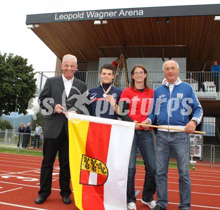 Drei Regionen Jugendspiele. Leichtathletik. Reinhard Tellian, Maximilian Geier, Betina Germann, Robert Kropiunik. Klagenfurt, am 14.9.2012. Klagenfurt, am 14.9.2012.
Foto: Kuess
---
pressefotos, pressefotografie, kuess, qs, qspictures, sport, bild, bilder, bilddatenbank