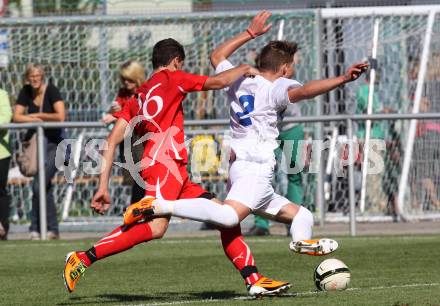 Drei Regionen Jugendspiele. Fussball. Kaernten gegen Friaul Julisch Venetien. Klagenfurt, am 14.9.2012. Klagenfurt, am 14.9.2012.
Foto: Kuess
---
pressefotos, pressefotografie, kuess, qs, qspictures, sport, bild, bilder, bilddatenbank