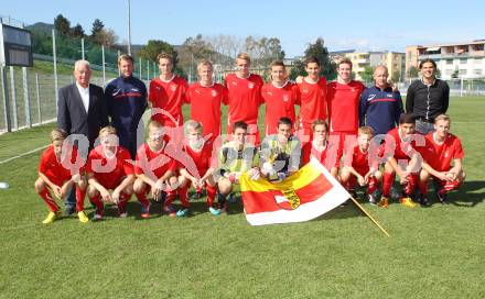 Drei Regionen Jugendspiele. Mannschaft Fussball. Klagenfurt, am 14.9.2012. Klagenfurt, am 14.9.2012.
Foto: Kuess
---
pressefotos, pressefotografie, kuess, qs, qspictures, sport, bild, bilder, bilddatenbank