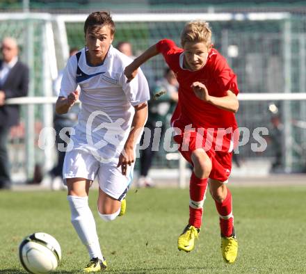 Drei Regionen Jugendspiele. Fussball. Kaernten gegen Friaul Julisch Venetien. Klagenfurt, am 15.9.2012. 
Foto: Kuess
---
pressefotos, pressefotografie, kuess, qs, qspictures, sport, bild, bilder, bilddatenbank