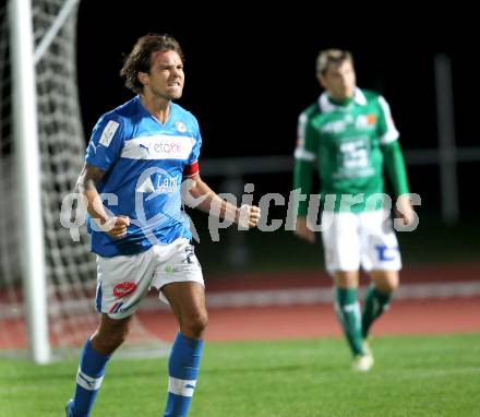 Fussball Regionalliga. VSV gegen SV Wallern. Torjubel Michael Kirisits (VSV). Villach, 20.8.2012.
Foto: Kuess
---
pressefotos, pressefotografie, kuess, qs, qspictures, sport, bild, bilder, bilddatenbank