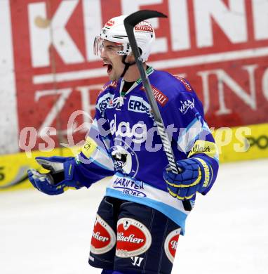 EBEL. Eishockey Bundesligal. EC VSV gegen HDD TELEMACH Olimpija Ljubljana. Torjubel PRETNAR Klemen (VSV). Villach, am 21.9.2012.
Foto: Kuess 


---
pressefotos, pressefotografie, kuess, qs, qspictures, sport, bild, bilder, bilddatenbank