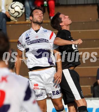 Fussball Regionalliga. SAK gegen St. Florian. Murat Veliu, (SAK), Markus Hermes (St.Florian). Klagenfurt, 22.9.2012.
Foto: Kuess
---
pressefotos, pressefotografie, kuess, qs, qspictures, sport, bild, bilder, bilddatenbank