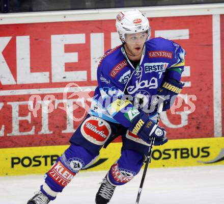 EBEL. Eishockey Bundesligal. EC VSV gegen HDD TELEMACH Olimpija Ljubljana. John Hughes (VSV). Villach, am 21.9.2012.
Foto: Kuess 


---
pressefotos, pressefotografie, kuess, qs, qspictures, sport, bild, bilder, bilddatenbank