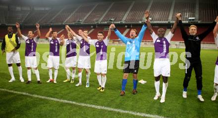 Fussball OEFB Cup. SK Austria Klagenfurt gegen FC Admira Wacker
Moedling. Jubel Austria (Austria). Klagenfurt, am 25.9.2012.
Foto: Kuess
---
pressefotos, pressefotografie, kuess, qs, qspictures, sport, bild, bilder, bilddatenbank