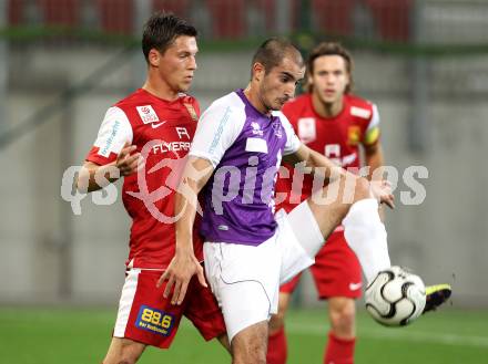 Fussball OEFB Cup. SK Austria Klagenfurt gegen FC Admira Wacker Moedling. Rexhe Bytyci (Austria), Rene Seebacher (Admira). Klagenfurt, am 25.9.2012.
Foto: Kuess
---
pressefotos, pressefotografie, kuess, qs, qspictures, sport, bild, bilder, bilddatenbank