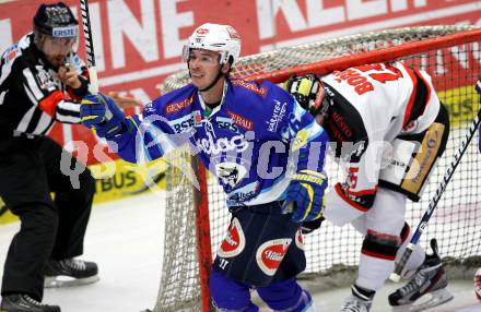 EBEL. Eishockey Bundesligal. EC VSV gegen HC Orli Znojmo. Torjubel Marco Pewal (VSV). Villach, am 28.9.2012.
Foto: Kuess 


---
pressefotos, pressefotografie, kuess, qs, qspictures, sport, bild, bilder, bilddatenbank