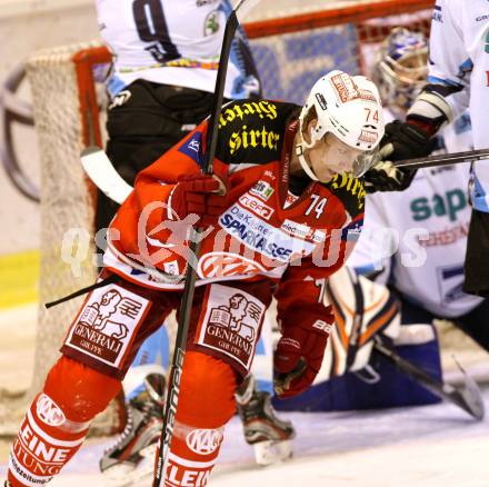 EBEL. Eishockey Bundesliga. EC KAC gegen SAPA Fehervar AV19.  Jubel Jamie Lundmark (KAC). Klagenfurt, am 28.9.2012.
Foto: Kuess 


---
pressefotos, pressefotografie, kuess, qs, qspictures, sport, bild, bilder, bilddatenbank