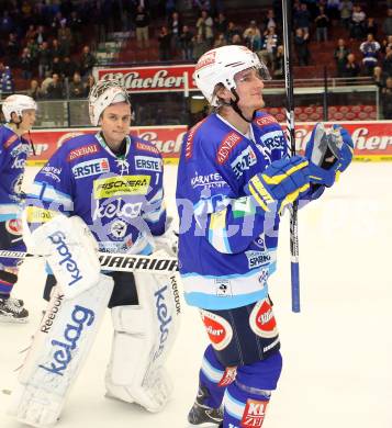 EBEL. Eishockey Bundesligal. EC VSV gegen HC Orli Znojmo. Jean-Philippe Lamoureux, Daniel Nageler (VSV), (Znojmo). Villach, am 28.9.2012.
Foto: Kuess 


---
pressefotos, pressefotografie, kuess, qs, qspictures, sport, bild, bilder, bilddatenbank