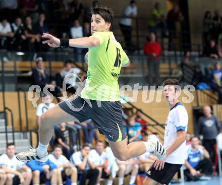 Handball Bundesliga. HC Kelag Kaernten gegn HC ece bulls Bruck. Markus Goeschl (HCK). Viktring, am 29.9.2012.
Foto: Kuess
---
pressefotos, pressefotografie, kuess, qs, qspictures, sport, bild, bilder, bilddatenbank