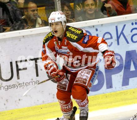 EBEL. Eishockey Bundesliga. EC KAC gegen UPC Vienna Capitals. Torjubel  (KAC). Klagenfurt, am 30.9.2012.
Foto: Kuess 


---
pressefotos, pressefotografie, kuess, qs, qspictures, sport, bild, bilder, bilddatenbank