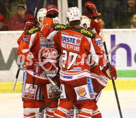 EBEL. Eishockey Bundesliga. EC KAC gegen UPC Vienna Capitals. Torjubel(KAC).. Klagenfurt, am 30.9.2012.
Foto: Kuess 


---
pressefotos, pressefotografie, kuess, qs, qspictures, sport, bild, bilder, bilddatenbank