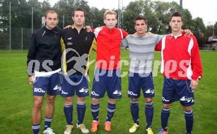 Fussball 1. Klasse D. Denis Kujundzic, Christopher Kucher, Markus Uran, Bernhard Starz, Rafael Nikolic (Eisenkappel). KLagenfurt, am 30.9.2012.
Foto: Kuess
---
pressefotos, pressefotografie, kuess, qs, qspictures, sport, bild, bilder, bilddatenbank