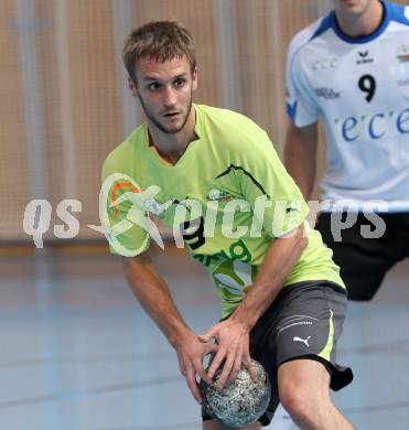 Handball Bundesliga. HC Kelag Kaernten gegn HC ece bulls Bruck. Markus Godec (HCK). Viktring, am 29.9.2012.
Foto: Kuess
---
pressefotos, pressefotografie, kuess, qs, qspictures, sport, bild, bilder, bilddatenbank