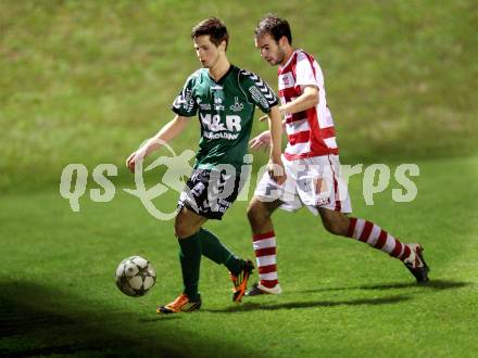 Fussball Regionalliga. Feldkirchen gegen GAK. Kevin Winkler, (Feldkirchen), David Fink (GAK). Feldkirchen, 5.10.2012.
Foto: Kuess
---
pressefotos, pressefotografie, kuess, qs, qspictures, sport, bild, bilder, bilddatenbank