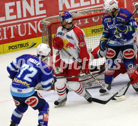 EBEL. Eishockey Bundesligal. EC VSV gegen EC Red Bull Salzburg. John Hughes Tor (VSV). Villach, am 5.10.2012.
Foto: Kuess 


---
pressefotos, pressefotografie, kuess, qs, qspictures, sport, bild, bilder, bilddatenbank