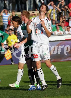 Fussball. Bundesliga. RZ Pellets WAC gegen SV Josko Ried. Christian Falk, Baldauf Dario, (WAC),. Wolfsberg, 6.10.2012.
Foto: Kuess

---
pressefotos, pressefotografie, kuess, qs, qspictures, sport, bild, bilder, bilddatenbank