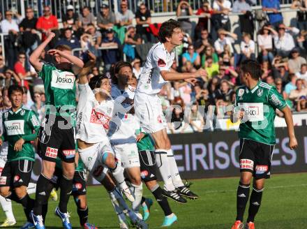 Fussball. Bundesliga. RZ Pellets WAC gegen SV Josko Ried. Christian Falk, Baldauf Dario, Jacobo Maria Ynclan Pajares (WAC). Wolfsberg, 6.10.2012.
Foto: Kuess

---
pressefotos, pressefotografie, kuess, qs, qspictures, sport, bild, bilder, bilddatenbank