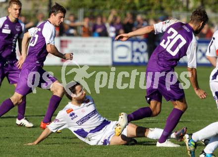 Fussball Regionalliga. SAK gegen SK Austria Klagenfurt. Helmut Koenig, (SAK),  Stefan Erkinger, Boris Huettenbrenner (Austria Klagenfurt). Klagenfurt, 6.10.2012.
Foto: Kuess
---
pressefotos, pressefotografie, kuess, qs, qspictures, sport, bild, bilder, bilddatenbank