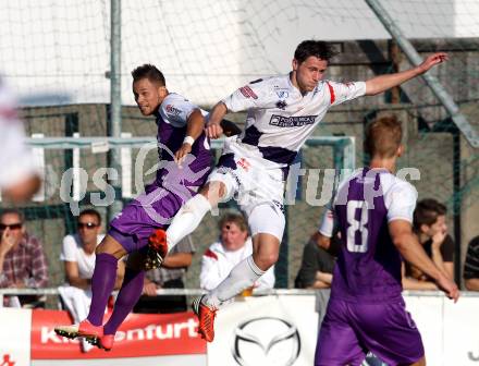 Fussball Regionalliga. SAK gegen SK Austria Klagenfurt. Darjan Aleksic, (SAK), Marco Sahanek  (Austria Klagenfurt). Klagenfurt, 6.10.2012.
Foto: Kuess
---
pressefotos, pressefotografie, kuess, qs, qspictures, sport, bild, bilder, bilddatenbank