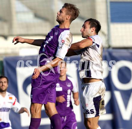 Fussball Regionalliga. SAK gegen SK Austria Klagenfurt. Murat Veliu, (SAK), Boris Huettenbrenner (Austria Klagenfurt). Klagenfurt, 6.10.2012.
Foto: Kuess
---
pressefotos, pressefotografie, kuess, qs, qspictures, sport, bild, bilder, bilddatenbank