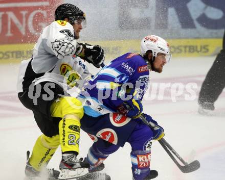 EBEL. Eishockey Bundesligal. EC VSV gegen Dornbirner Eishockey Club.  Michael Grabner, (VSV), SLIVNIK David (Dornbirn).. Villach, am 7.10.2012.
Foto: Kuess 


---
pressefotos, pressefotografie, kuess, qs, qspictures, sport, bild, bilder, bilddatenbank