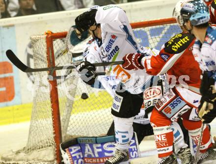 EBEL. Eishockey Bundesliga. EC KAC gegen EHC LIWEST Linz. Tor Thomas Koch,  (KAC), Curtis Murphy  (Linz). Klagenfurt, am 7.10.2012.
Foto: Kuess 


---
pressefotos, pressefotografie, kuess, qs, qspictures, sport, bild, bilder, bilddatenbank