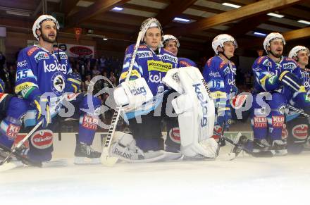 EBEL. Eishockey Bundesligal. EC VSV gegen Dornbirner Eishockey Club.  Scott Hotham, Jean-Philippe Lamoureux, Daniel Nageler, Justin Taylor (VSV). Villach, am 7.10.2012.
Foto: Kuess 


---
pressefotos, pressefotografie, kuess, qs, qspictures, sport, bild, bilder, bilddatenbank