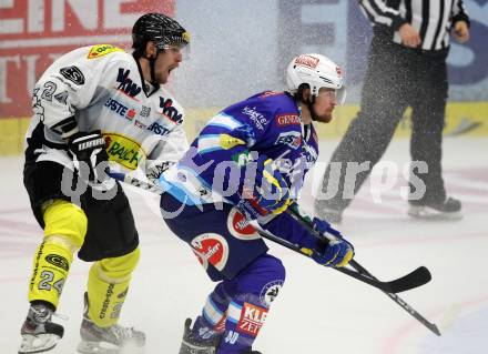 EBEL. Eishockey Bundesligal. EC VSV gegen Dornbirner Eishockey Club.  Michael Grabner, (VSV), SLIVNIK David (Dornbirn). Villach, am 7.10.2012.
Foto: Kuess 


---
pressefotos, pressefotografie, kuess, qs, qspictures, sport, bild, bilder, bilddatenbank