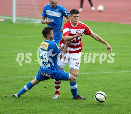 Fussball. Regionallliga. VSV gegen GAK. Striednig Patrick Rene (VSV), Sare Perica (GAK).. Villach, 13.10.2012.
Foto: Kuess
---
pressefotos, pressefotografie, kuess, qs, qspictures, sport, bild, bilder, bilddatenbank