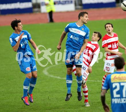 Fussball. Regionallliga. VSV gegen GAK. Pirker Thomas, Dlopst Andreas (VSV), Hofer Michael (GAK). Villach, 13.10.2012.
Foto: Kuess
---
pressefotos, pressefotografie, kuess, qs, qspictures, sport, bild, bilder, bilddatenbank