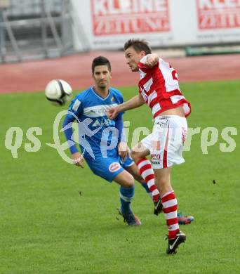 Fussball. Regionallliga. VSV gegen GAK. Sandic Michel (VSV), Kammerhofer Stefan (GAK). Villach, 13.10.2012.
Foto: Kuess
---
pressefotos, pressefotografie, kuess, qs, qspictures, sport, bild, bilder, bilddatenbank