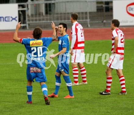 Fussball. Regionallliga. VSV gegen GAK. Torjubel Curic Denis (VSV). Villach, 13.10.2012.
Foto: Kuess
---
pressefotos, pressefotografie, kuess, qs, qspictures, sport, bild, bilder, bilddatenbank