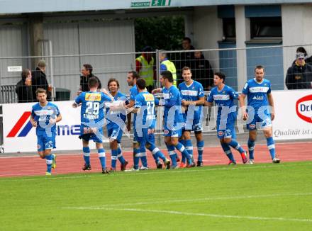 Fussball. Regionallliga. VSV gegen GAK. Torjubel (VSV). Villach, 13.10.2012.
Foto: Kuess
---
pressefotos, pressefotografie, kuess, qs, qspictures, sport, bild, bilder, bilddatenbank