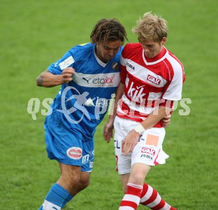 Fussball. Regionallliga. VSV gegen GAK. Kirisits Michael (K) (VSV), Stadler Lukas (GAK). Villach, 13.10.2012.
Foto: Kuess
---
pressefotos, pressefotografie, kuess, qs, qspictures, sport, bild, bilder, bilddatenbank