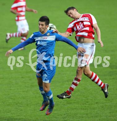 Fussball. Regionallliga. VSV gegen GAK. Sandic Michel (VSV), Kammerhofer Stefan (GAK). Villach, 13.10.2012.
Foto: Kuess
---
pressefotos, pressefotografie, kuess, qs, qspictures, sport, bild, bilder, bilddatenbank