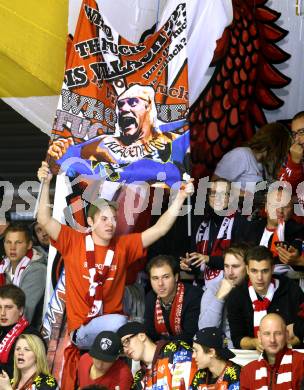 EBEL. Eishockey Bundesliga. EC KAC gegen VSV.  Fans (KAC). Klagenfurt, am 14.10.2012.
Foto: Kuess 


---
pressefotos, pressefotografie, kuess, qs, qspictures, sport, bild, bilder, bilddatenbank