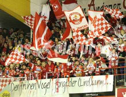 EBEL. Eishockey Bundesliga. EC KAC gegen VSV. Fans  (KAC). Klagenfurt, am 14.10.2012.
Foto: Kuess 


---
pressefotos, pressefotografie, kuess, qs, qspictures, sport, bild, bilder, bilddatenbank