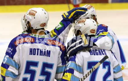 EBEL. Eishockey Bundesliga. EC KAC gegen VSV.  Torjubel VSV. Klagenfurt, am 14.10.2012.
Foto: Kuess 


---
pressefotos, pressefotografie, kuess, qs, qspictures, sport, bild, bilder, bilddatenbank