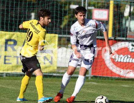 Fussball. Regionallliga. SAK gegen Allerheiligen. Aleksic Darjan (SAK), Erdem Kerim (Allerheiligen). Klagenfurt, 20.10.2012.
Foto: Kuess
---
pressefotos, pressefotografie, kuess, qs, qspictures, sport, bild, bilder, bilddatenbank